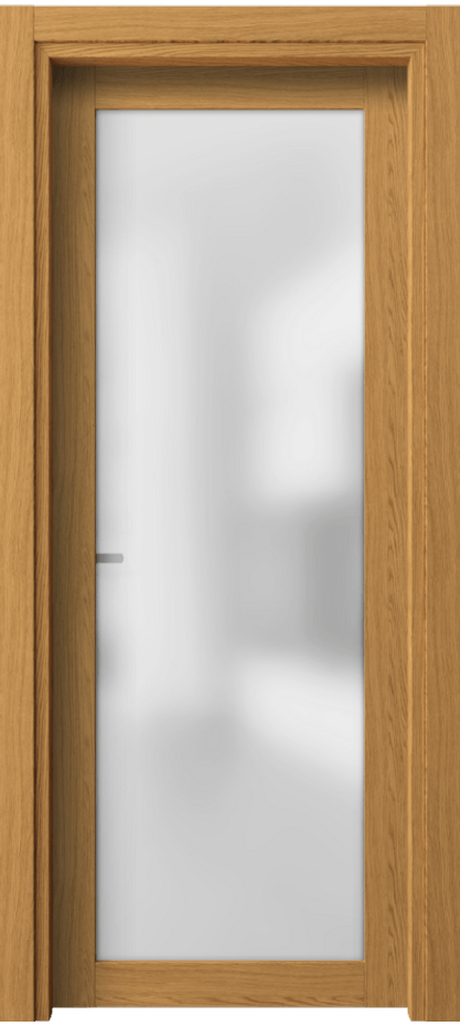 Межкомнатная дверь Neo 2102 Ванильный дуб Сатинированное стекло Цена 1140 AZE | Volhovec