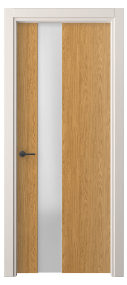 Межкомнатная дверь Freedom 4224 Ванильный дуб Сатинированное стекло Цена 38299 ₽ | Volhovec
