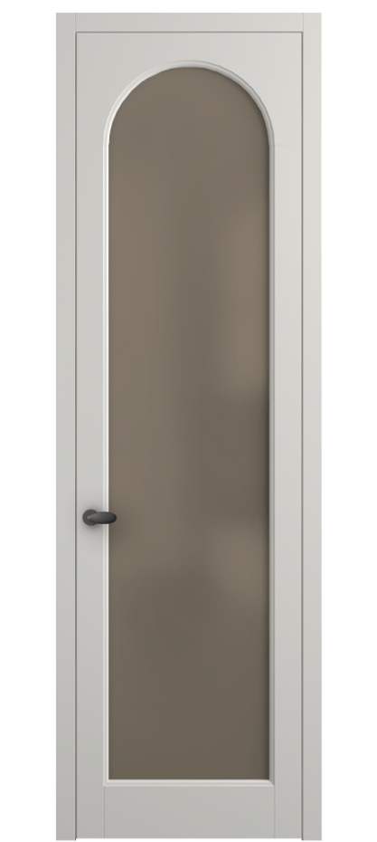 Межкомнатная дверь Палаццо 6804 Матовый серый Сатинированное бронзовое стекло, триплекс Цена 5100 AZE | Volhovec
