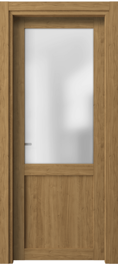 Межкомнатная дверь Neo 2122 Грецкий орех Сатинированное стекло Цена 29990 сом | Volhovec
