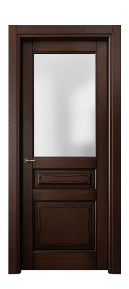 Межкомнатная дверь Toscana Elegante 6324 Бук тёмный с патиной Сатинированное стекло. Цена 5510 #CURRENCY# | Volhovec