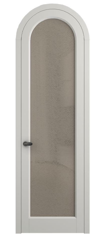 Межкомнатная дверь Палаццо 6814 Матовый серый Фактурное бронзовое стекло "Лёд", триплекс Цена 6800 AZE | Volhovec