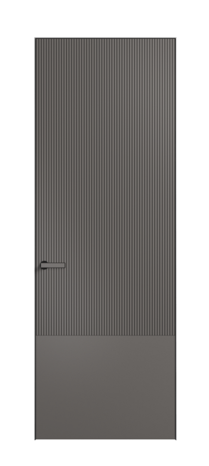 Дверь межкомнатная Velvet АКП 8203 Матовый классический серый. Скрытый короб Черный Цена 66689 . Фабрика дверей Волховец 8 (800) 551 43 19 Межкомнатная дверь Velvet АКП 8203 Матовый классический серый. Цена 66689 | Volhovec