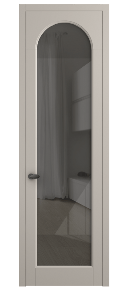 Дверь межкомнатная Палаццо 6804 Матовый светло-бежевый Рефлективное серое стекло "Stopsol", калёное 0536 МСБЖ Цена 5500 AZE Наличники уже входят в базовый комплект. Фабрика дверей Волховец 8 (800) 551 43 19 Межкомнатная дверь Палаццо 6804 Матовый светло-бежевый Рефлективное серое стекло "Stopsol", калёное Цена 5500 AZE | Volhovec