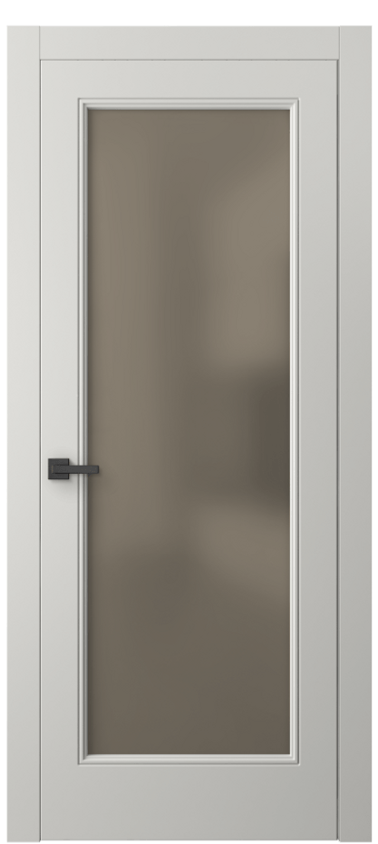 Межкомнатная дверь Linea 8300 Матовый серый Сатинированное бронзовое стекло, триплекс Цена 3890 AZE | Volhovec
