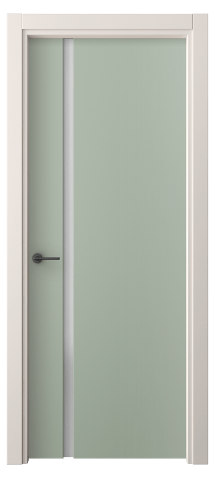 Межкомнатная дверь Фридом 4222 ПЭТ светло-оливковый Сатинированное стекло Цена 1700 AZE | Volhovec