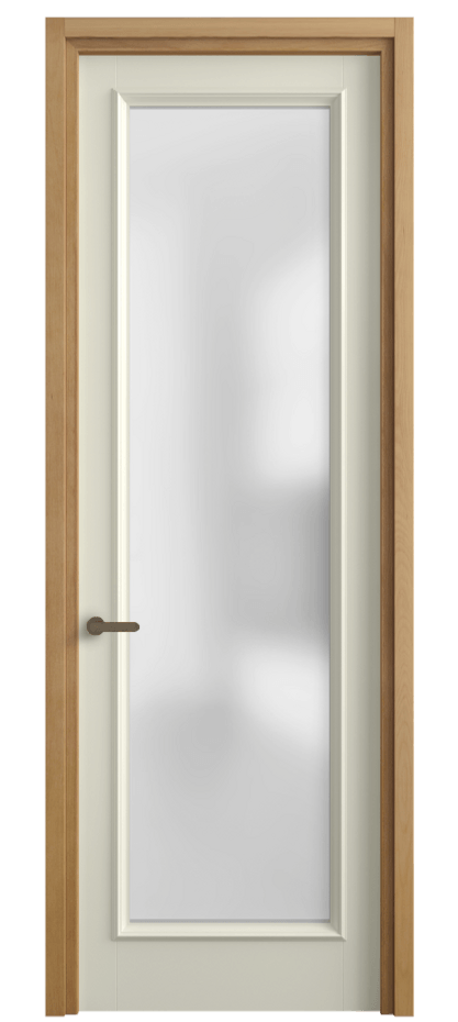 Межкомнатная дверь Charm 6702 Бук молочно-белый Сатинированное стекло Цена 5200 AZE | Volhovec