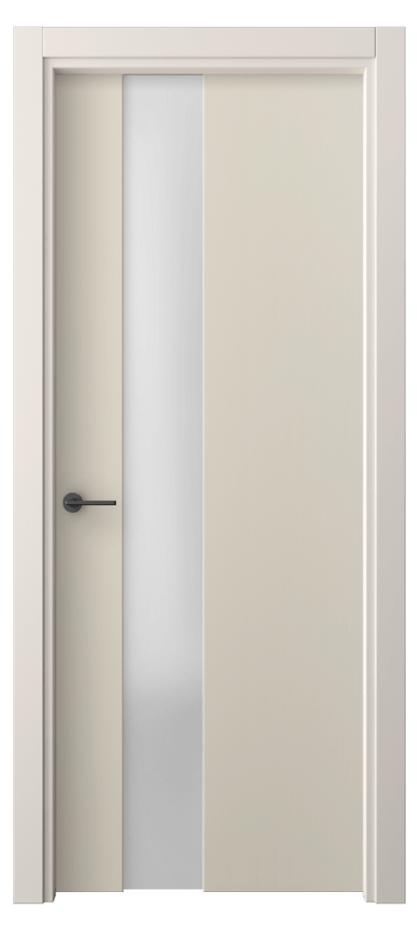 Межкомнатная дверь Freedom 4224 ПЭТ светло-бежевый Сатинированное стекло Цена 1600 AZE | Volhovec