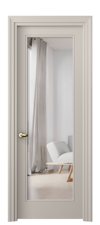 Дверь межкомнатная Esse 8502 Матовый светло-бежевый Двустороннее зеркало, триплекс, 7 мм Фигурный универсальный наличник МСБЖ Цена 2840 AZE Наличники уже входят в базовый комплект. Фабрика дверей Волховец 8 (800) 551 43 19 Межкомнатная дверь Esse 8502 Матовый светло-бежевый Двустороннее зеркало, триплекс, 7 мм Цена 2840 AZE | Volhovec