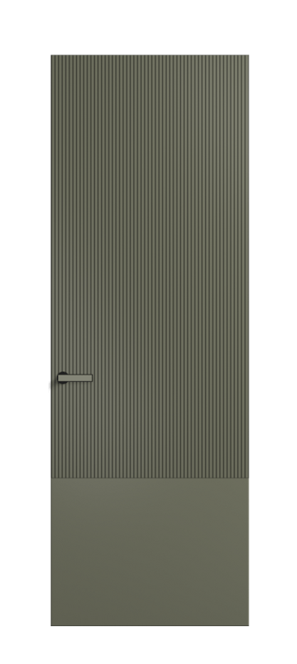 Межкомнатная дверь Velvet АКУ 8203 Матовый оливковый тёмный. Цена 4300  | Volhovec