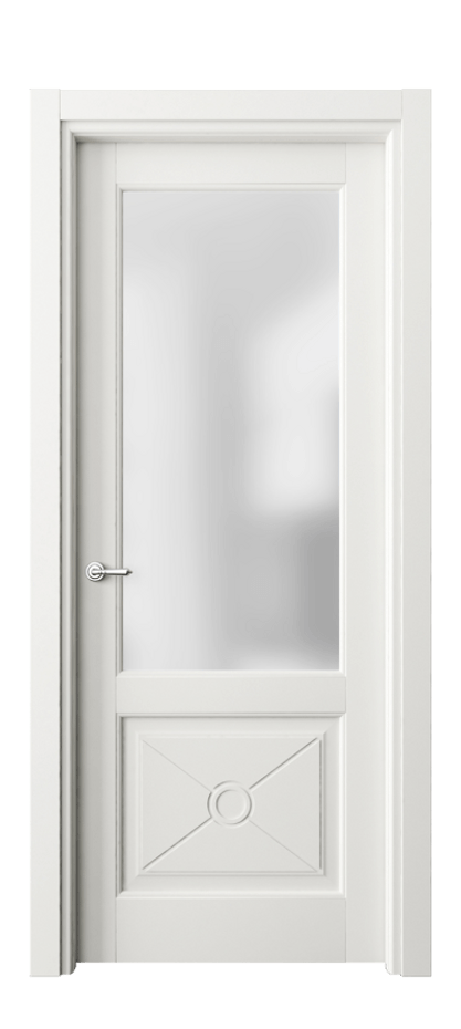 Межкомнатная дверь Тоскана Литера 6362 Матовый серый Сатинированное стекло Цена 5430 AZE | Volhovec