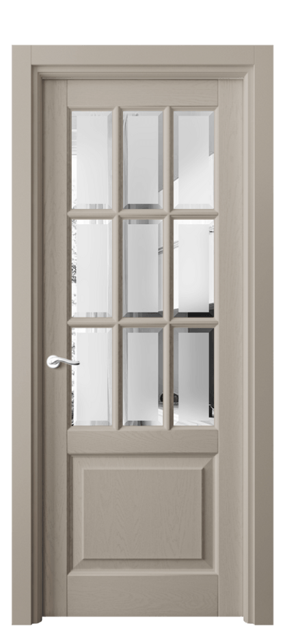 Межкомнатная дверь Лигнум 0748 Дуб бисквитный Сатинированное стекло с фацетом Цена 1087130 AMD | Volhovec