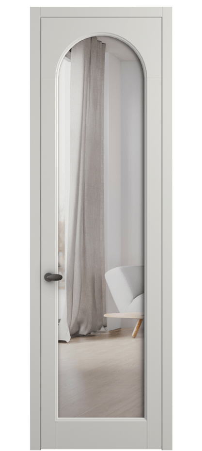 Межкомнатная дверь Палаццо 6804 Матовый серый Двустороннее зеркало, триплекс Цена 144190 сом | Volhovec