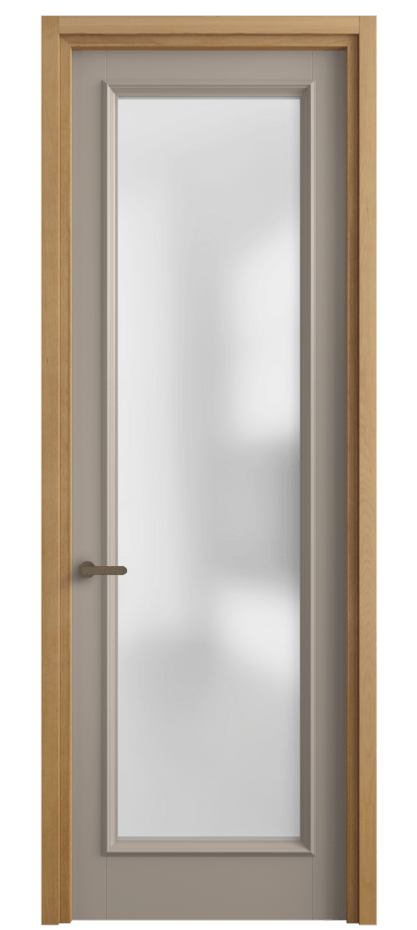 Межкомнатная дверь Charm 6702 Бук бисквитный Сатинированное стекло Цена 4900 AZE | Volhovec