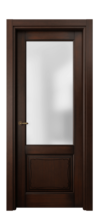 Межкомнатная дверь Toscana Elegante 6322 Бук тёмный с патиной Сатинированное стекло. Цена 5310 #CURRENCY# | Volhovec