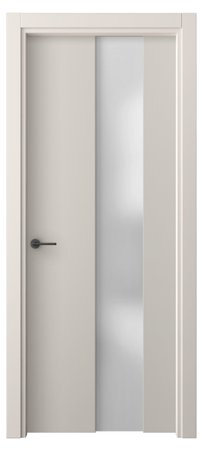 Межкомнатная дверь Freedom 4226 ПЭТ светло-серый Сатинированное стекло Цена 1500 AZE | Volhovec