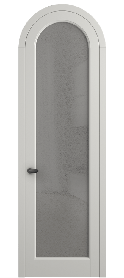 Межкомнатная дверь Палаццо 6814 Матовый серый Фактурное серое стекло "Лёд", триплекс Цена 6800 AZE | Volhovec