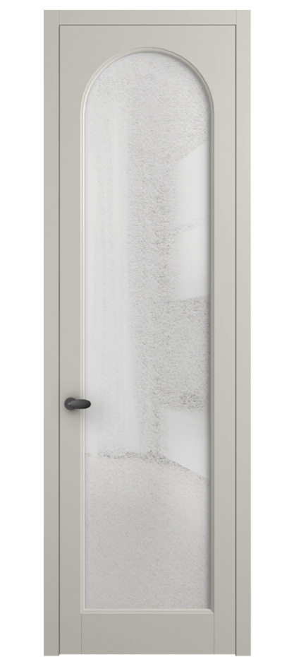 Межкомнатная дверь Палаццо 6804 Матовый облачно-серый Фактурное стекло "Лёд", триплекс Цена 103029 ₽ | Volhovec