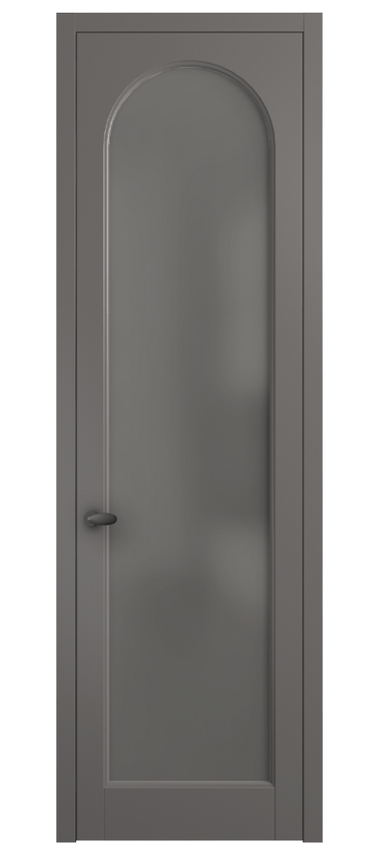 Межкомнатная дверь Палаццо 6804 Матовый классический серый Сатинированное серое стекло, триплекс Цена 5100 AZE | Volhovec