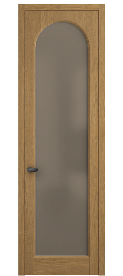 Межкомнатная дверь Палаццо 6804 Дуб солнечный матовый Сатинированное бронзовое стекло, триплекс Цена 8000 AZE | Volhovec