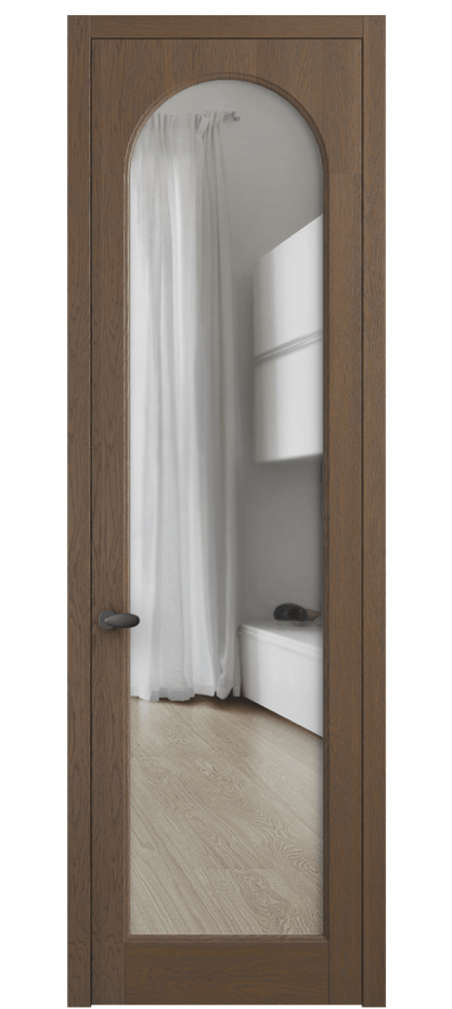 Межкомнатная дверь Палаццо 6804 Дуб туманный матовый Прозрачное стекло Цена 8000 AZE | Volhovec