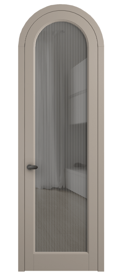 Дверь межкомнатная Палаццо 6814 Матовый бисквитный Рифлёное серое стекло "Moru", триплекс 0536R МБСК Цена 6900 AZE Наличники уже входят в базовый комплект. Фабрика дверей Волховец 8 (800) 551 43 19 Межкомнатная дверь Палаццо 6814 Матовый бисквитный Рифлёное серое стекло "Moru", триплекс Цена 6900 AZE | Volhovec