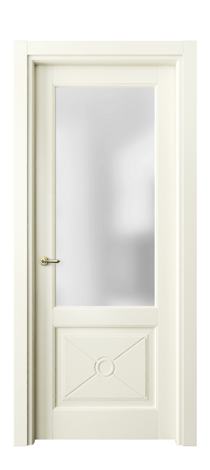 Межкомнатная дверь Тоскана Литера 6362 Матовый молочно-белый Сатинированное стекло Цена 5430 AZE | Volhovec
