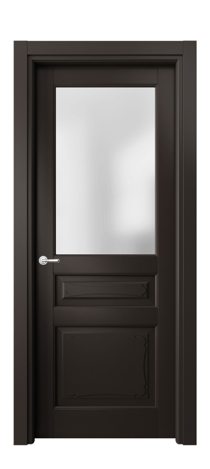 Межкомнатная дверь Toscana Elegante 6324 Бук антрацит Сатинированное стекло. Цена 4730 #CURRENCY# | Volhovec