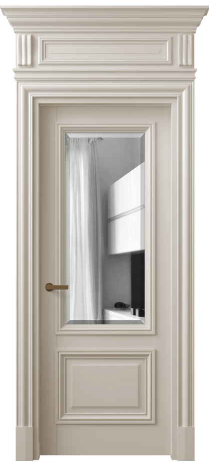 Дверь межкомнатная Антик 7302 Матовый светло-бежевый Двустороннее зеркало с фацетом, триплекс КЭП + Объёмный фриз + Карниз МСБЖ Цена 8721 AZE Наличники уже входят в базовый комплект. Фабрика дверей Волховец 8 (800) 551 43 19 Межкомнатная дверь Антик 7302 Матовый светло-бежевый Двустороннее зеркало с фацетом, триплекс Цена 8721 AZE | Volhovec