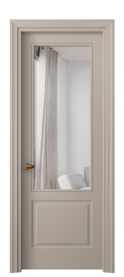 Межкомнатная дверь Esse 8552 Матовый бисквитный Двустороннее зеркало, триплекс Цена 3770 AZE | Volhovec
