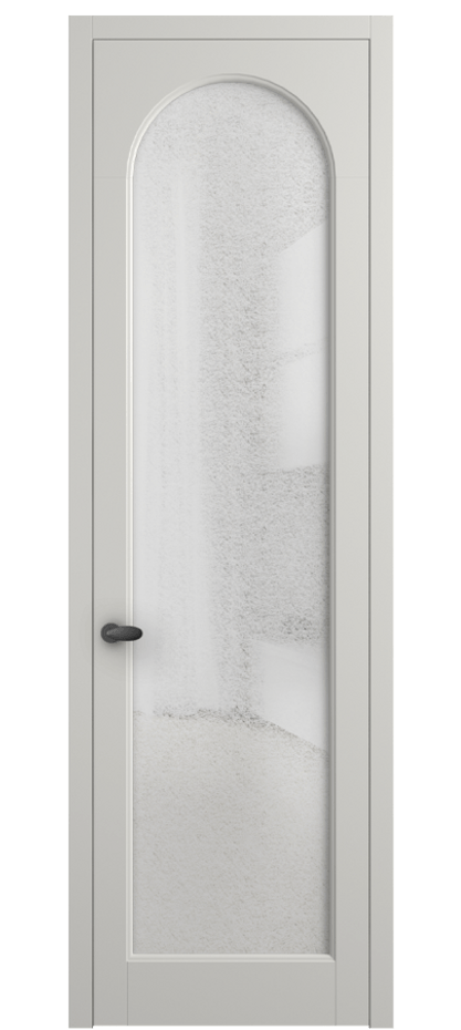 Межкомнатная дверь Палаццо 6804 Матовый серый Фактурное стекло "Лёд", триплекс Цена 5400 AZE | Volhovec