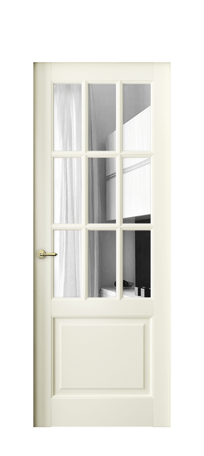 Межкомнатная дверь Тоскана Грильято 6312 Бук молочно-белый Двустороннее зеркало, триплекс Цена 6110 AZE | Volhovec