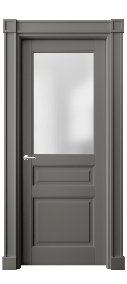 Дверь межкомнатная Тоскана Плано 6304 Матовый классический серый Сатинированное стекло Гладкие пилястры с квадратными розетками МКЛС Цена 6870 AZE Наличники уже входят в базовый комплект. Фабрика дверей Волховец 8 (800) 551 43 19 Межкомнатная дверь Тоскана Плано 6304 Матовый классический серый Сатинированное стекло Цена 6870 AZE | Volhovec