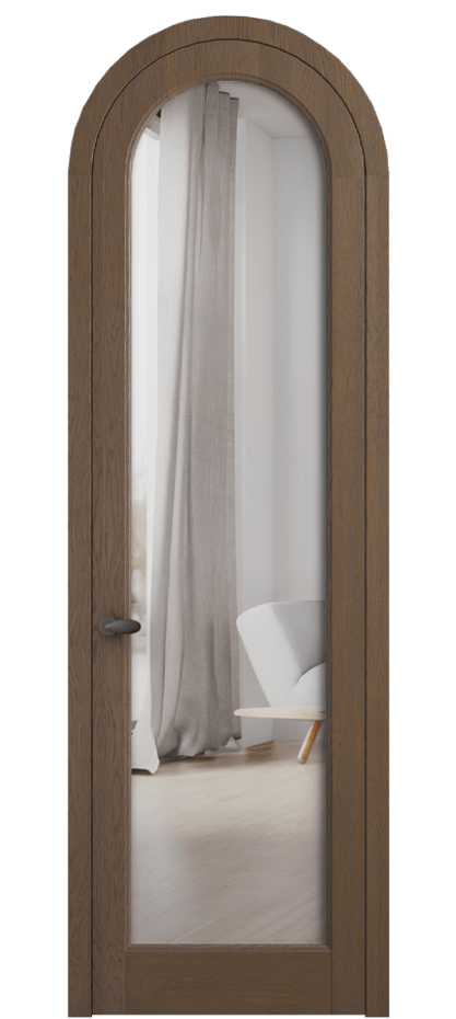 Межкомнатная дверь Палаццо 6814 Дуб туманный матовый Двустороннее зеркало, триплекс Цена 10900 AZE | Volhovec