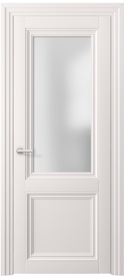 Межкомнатная дверь Centro 2524 ПЭТ кремово-серый Сатинированное стекло Цена 41360 ₽ | Volhovec