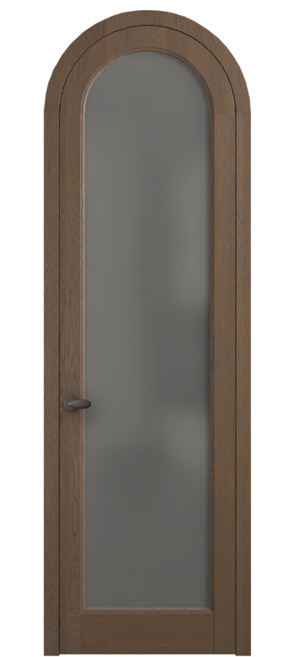 Межкомнатная дверь Палаццо 6814 Дуб туманный матовый Сатинированное серое стекло, триплекс Цена 10800 AZE | Volhovec