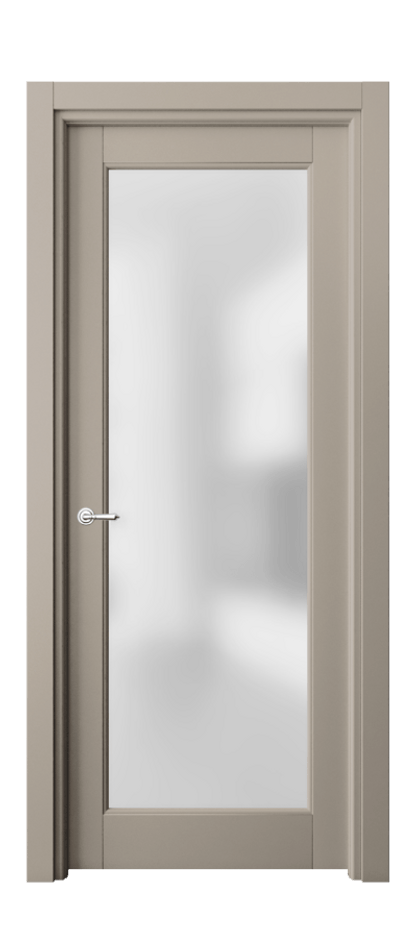Межкомнатная дверь Тоскана Ромбо 6300 Матовый бисквитный Сатинированное стекло Цена 4931 AZE | Volhovec
