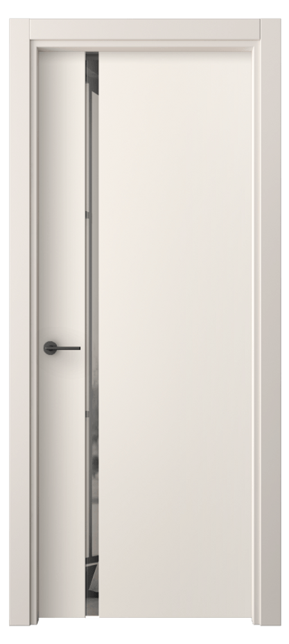 Межкомнатная дверь Фридом 4222 ПЭТ кремово-белый Двустороннее серое зеркало, триплекс Цена 1800 AZE | Volhovec