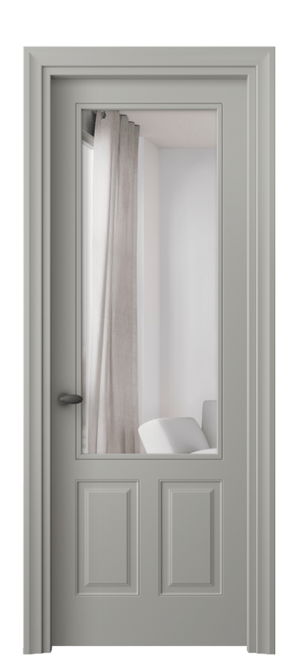 Межкомнатная дверь Esse 8522 Матовый нейтральный серый Двустороннее зеркало, триплекс, 7 мм Цена 3550 AZE | Volhovec