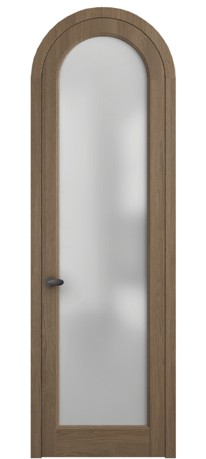 Межкомнатная дверь Палаццо 6814 Дуб джутовый матовый Сатинированное стекло Цена 11000 AZE | Volhovec