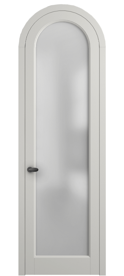 Межкомнатная дверь Палаццо 6814 Матовый серый Сатинированное стекло Цена 6700 AZE | Volhovec