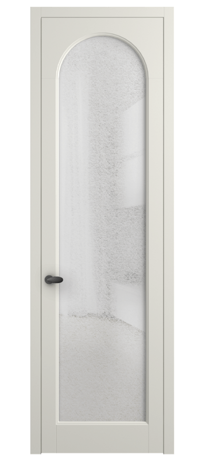 Межкомнатная дверь Палаццо 6804 Матовый жемчужный Фактурное стекло "Лёд", триплекс Цена 5400 AZE | Volhovec