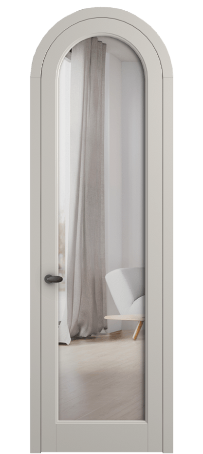 Межкомнатная дверь Палаццо 6814 Матовый облачно-серый Двустороннее зеркало, триплекс Цена 6600 AZE | Volhovec