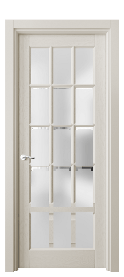 Межкомнатная дверь Lignum 0708 Дуб облачный серый Сатинированное стекло Цена 8200 AZE | Volhovec