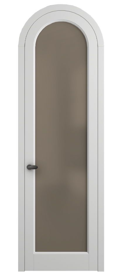 Межкомнатная дверь Палаццо 6814 Матовый белоснежный Сатинированное бронзовое стекло, триплекс Цена 182230 сом | Volhovec