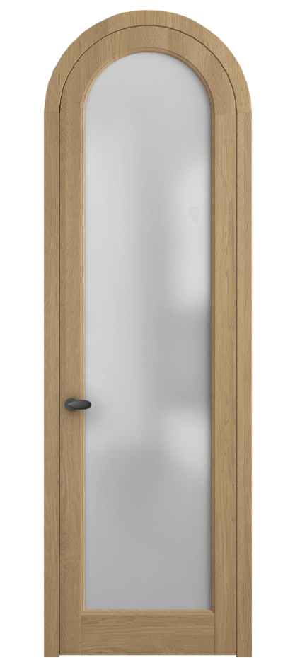 Межкомнатная дверь Палаццо 6814 Дуб соломенный матовый Сатинированное стекло Цена 10800 AZE | Volhovec