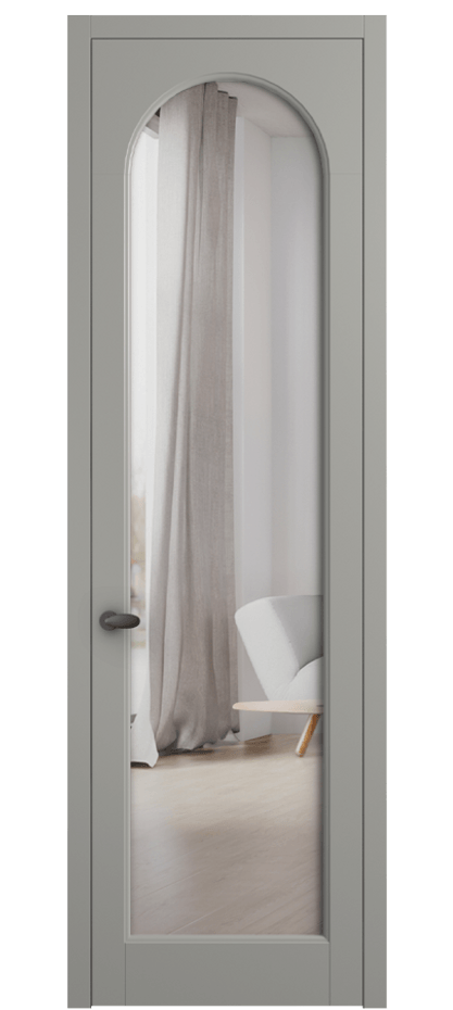 Дверь межкомнатная Палаццо 6804 Матовый нейтральный серый Двустороннее зеркало, триплекс 0536 МНСР Цена 5200 AZE Наличники уже входят в базовый комплект. Фабрика дверей Волховец 8 (800) 551 43 19 Межкомнатная дверь Палаццо 6804 Матовый нейтральный серый Двустороннее зеркало, триплекс Цена 5200 AZE | Volhovec