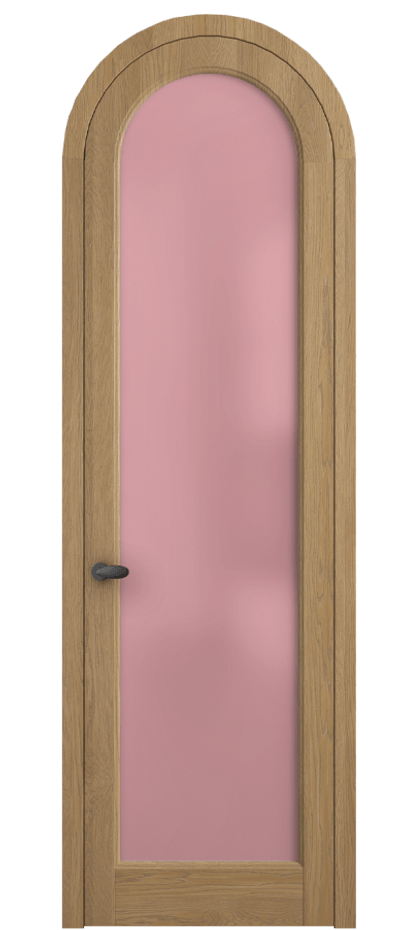 Межкомнатная дверь Палаццо 6814 Дуб пшеничный матовый Сатинированное розовое стекло, триплекс Цена 10800 AZE | Volhovec