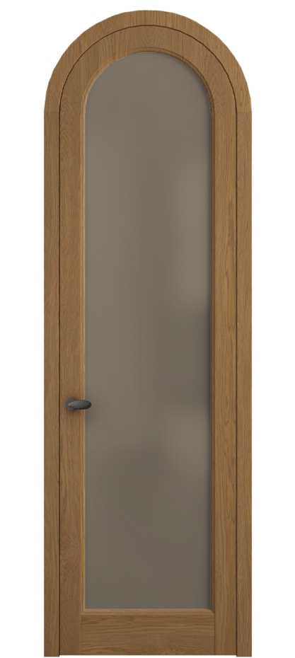 Межкомнатная дверь Палаццо 6814 Дуб пряный матовый Сатинированное бронзовое стекло, триплекс Цена 10800 AZE | Volhovec