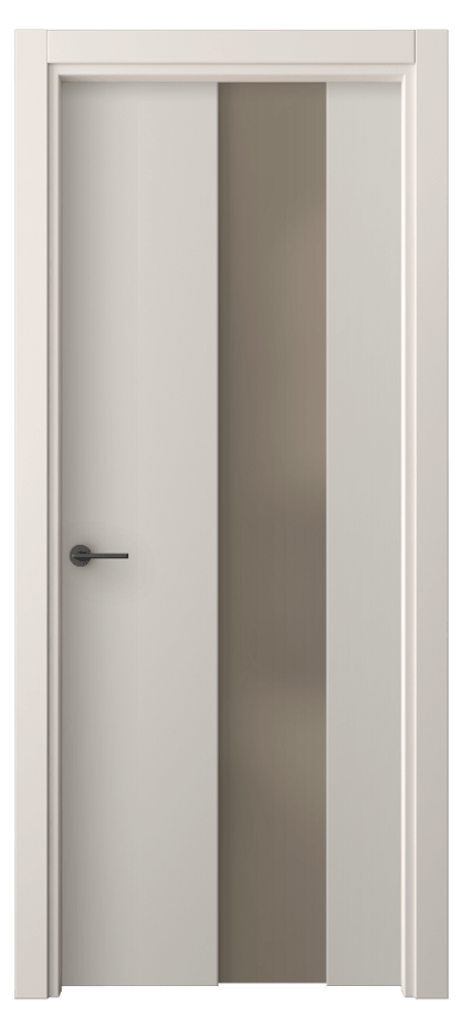 Межкомнатная дверь Freedom 4226 ПЭТ светло-серый Сатинированное бронзовое стекло, триплекс, 8 мм Цена 1500 AZE | Volhovec